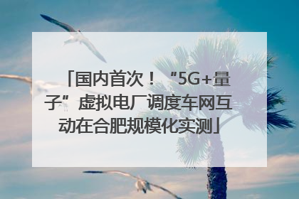 国内首次！“5G+量子”虚拟电厂调度车网互动在合肥规模化实测
