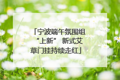 宁波端午氛围组“上新” 新式艾草门挂持续走红