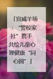 宣威羊场：“警校家社”携手 共绘儿童心理健康“同心圆”