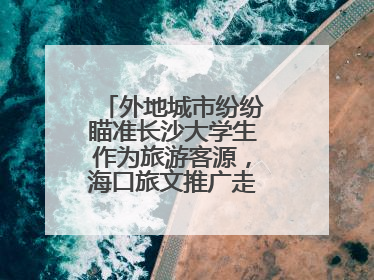 外地城市纷纷瞄准长沙大学生作为旅游客源，海口旅文推广走上星城街头