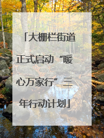 大栅栏街道正式启动“暖心万家行”三年行动计划