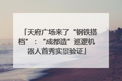 天府广场来了“钢铁搭档”：“成都造”巡逻机器人首秀实景验证