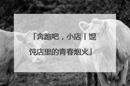 奔跑吧，小店丨馄饨店里的青春烟火