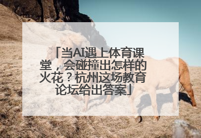 当AI遇上体育课堂，会碰撞出怎样的火花？杭州这场教育论坛给出答案
