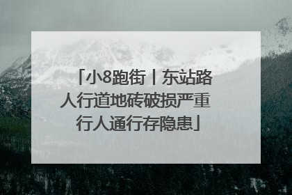 小8跑街丨东站路人行道地砖破损严重 行人通行存隐患