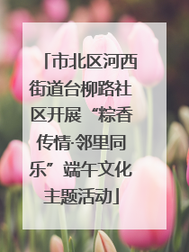 市北区河西街道台柳路社区开展“粽香传情·邻里同乐”端午文化主题活动