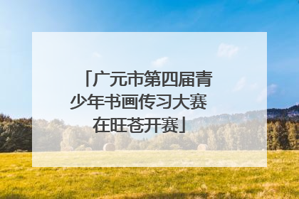 广元市第四届青少年书画传习大赛在旺苍开赛