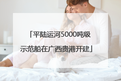 平陆运河5000吨级示范船在广西贵港开建