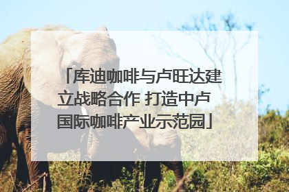 库迪咖啡与卢旺达建立战略合作 打造中卢国际咖啡产业示范园