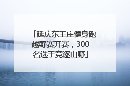 延庆东王庄健身跑越野赛开赛，300名选手竞逐山野