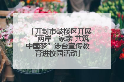 开封市鼓楼区开展“两岸一家亲 共筑中国梦”涉台宣传教育进校园活动