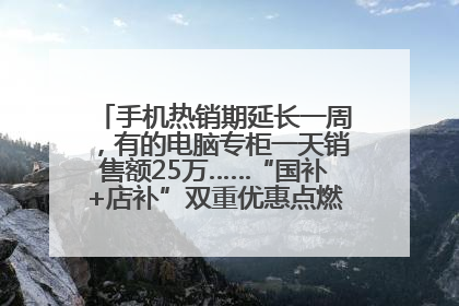 手机热销期延长一周，有的电脑专柜一天销售额25万……“国补+店补”双重优惠点燃德州“考后经济”