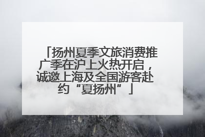 扬州夏季文旅消费推广季在沪上火热开启，诚邀上海及全国游客赴约“夏扬州”