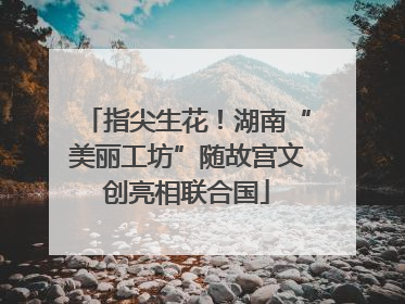 指尖生花！湖南“美丽工坊”随故宫文创亮相联合国