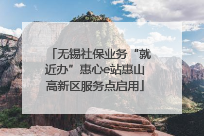 无锡社保业务“就近办”惠心e站惠山高新区服务点启用