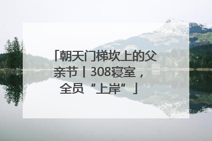 朝天门梯坎上的父亲节丨308寝室，全员“上岸”