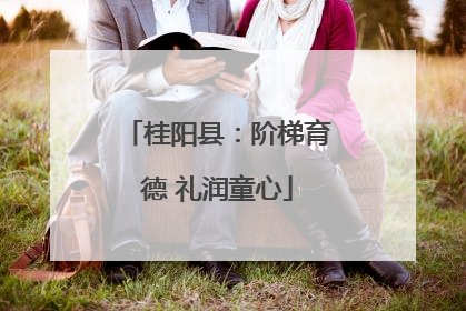 桂阳县：阶梯育德 礼润童心