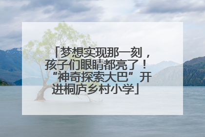 梦想实现那一刻，孩子们眼睛都亮了！“神奇探索大巴”开进桐庐乡村小学