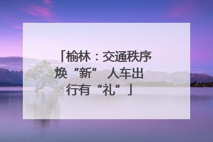 榆林：交通秩序焕“新” 人车出行有“礼”