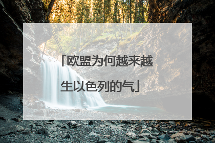 欧盟为何越来越生以色列的气