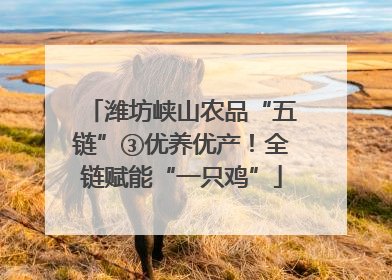 潍坊峡山农品“五链”③优养优产！全链赋能“一只鸡”