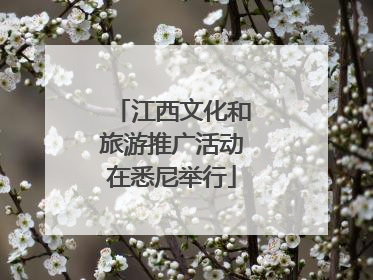 江西文化和旅游推广活动在悉尼举行