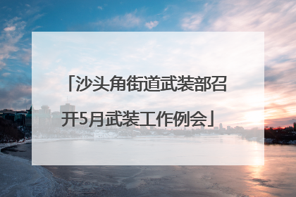 沙头角街道武装部召开5月武装工作例会