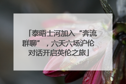 泰晤士河加入“奔流群聊”，六天六场沪伦对话开启英伦之旅