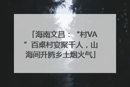 海南文昌：“村VA”百桌村宴聚千人，山海间升腾乡土烟火气