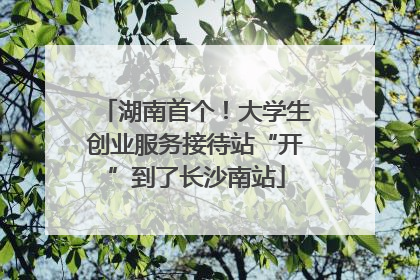 湖南首个！大学生创业服务接待站“开”到了长沙南站