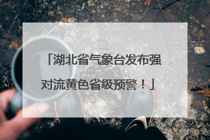 湖北省气象台发布强对流黄色省级预警！