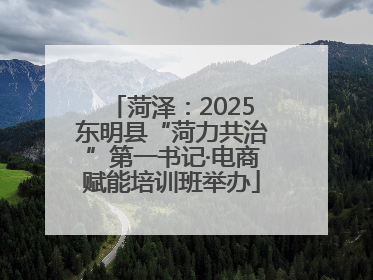菏泽：2025东明县“菏力共治”第一书记·电商赋能培训班举办