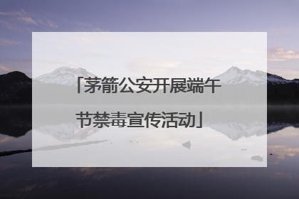 茅箭公安开展端午节禁毒宣传活动