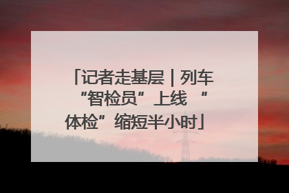 记者走基层｜列车“智检员”上线 “体检”缩短半小时