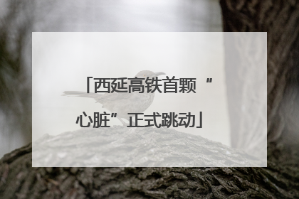 西延高铁首颗“心脏”正式跳动