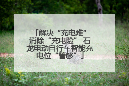 解决“充电难” 消除“充电险” 石龙电动自行车智能充电位“管够”