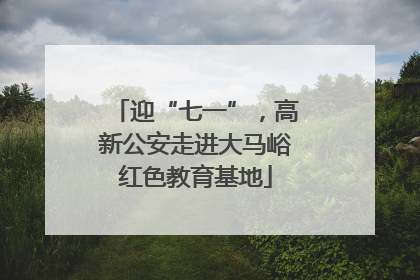 迎“七一”，高新公安走进大马峪红色教育基地