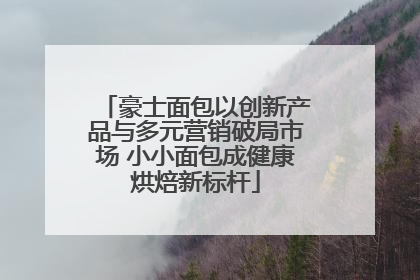 豪士面包以创新产品与多元营销破局市场 小小面包成健康烘焙新标杆