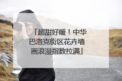 超甜好暖！中华巴洛克街区花卉墙画浪漫指数拉满