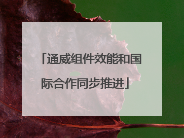 通威组件效能和国际合作同步推进