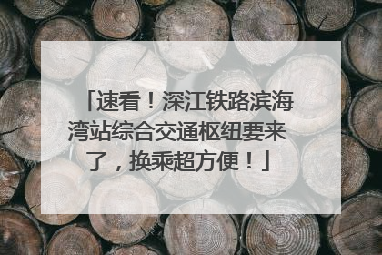 速看！深江铁路滨海湾站综合交通枢纽要来了，换乘超方便！