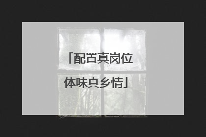 配置真岗位 体味真乡情
