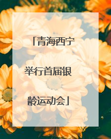 青海西宁举行首届银龄运动会