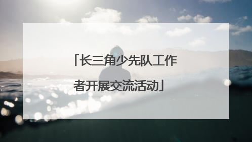 长三角少先队工作者开展交流活动