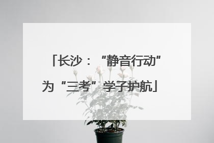 长沙：“静音行动”为“三考”学子护航