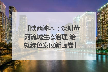 陕西神木：深耕黄河流域生态治理 绘就绿色发展新画卷
