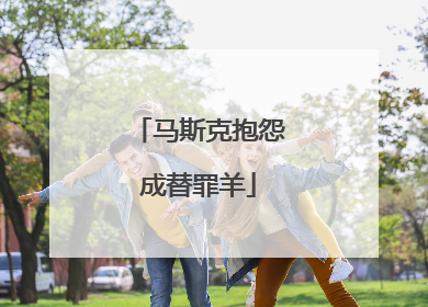 马斯克抱怨成替罪羊