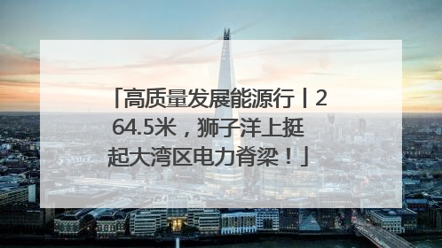 高质量发展能源行丨264.5米，狮子洋上挺起大湾区电力脊梁！