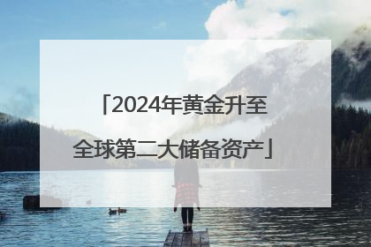 2024年黄金升至全球第二大储备资产