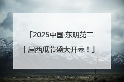 2025中国·东明第二十届西瓜节盛大开幕！